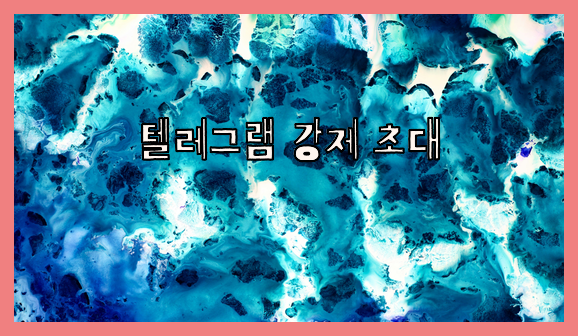 텔레그램 그룹 db 강제초대 프로그램