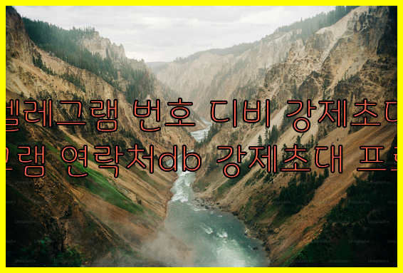 텔레그램 연락처db 강제초대 프로그램